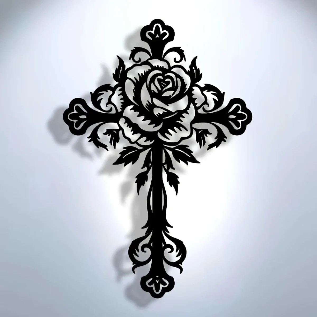 Jesus Cross Unique Design - Christmas & Baptism Decor - For Church or Home - Image 1