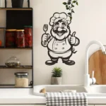 Chef With Fork - Kitchen & Dinning Wall Decor - Image 4