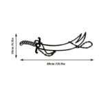 Hazrat Ali's Sword |  Wall Art | Muslim's Home Wall Art | Hazrat Ali name Calligraphy - Image 5