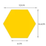 3D Hexagon 13 mirror for wall - Image 4