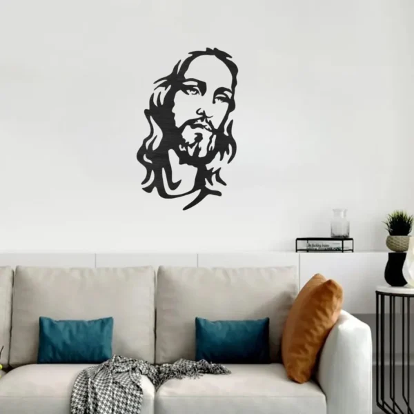 Jesus Chirst's Face - Christmas & Baptism - For Church or Home wall Decal