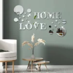 Home Love Acrylic Wall Mirror - Wall Decor Mirror For Home