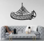 Ayatul Kursi Boat Wall Art; Islamic Wall Art, Ayat al Kursi Home Decor, Islamic Art, Arabic Calligraphy, Ramadan Eid Gifts, Quran Gift