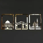 Masjid Al Aqsa, Masjid Al-Haram & Masjid An-Nabawi Islamic Wall Art | Acrylic Kaaba Wall Decor - Image 2