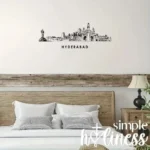 Hyderabad, India - Skyline Wall Art - Home Decal - Indian National Day - Image 3