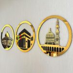Masjid Al Aqsa, Masjid Al-Haram & Masjid An-Nabawi Islamic Wall Art - Image 5