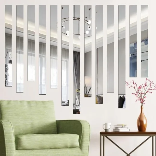 Line Design Mirror Wall - Modern Home Wall Decor - Best For Home and Office