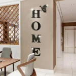 Home Sign Letters Wall Decor, Acrylic Mirror Wall Stickers Family Wall Decoration for Living Room Bedroom Home Hallway - Image 4