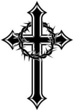 Jesus Cross 2 - Christmas & Baptism - For Church & Home Decal
