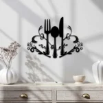 Fork and Spoon Kitchen & Dining Room Wall Art - Home Decor - Image 4