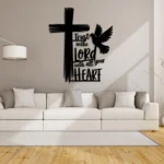 Cross Dove & Bible Qoute - Christmas & Baptism - For Church & Home Decal