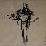 Jesus Face & Cross - Christian Home Décor - Christmas & Baptism - For Church or Home