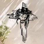 Jesus Face & Cross - Christian Home Décor - Christmas & Baptism - For Church or Home - Image 4