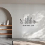 New York, America - Skyline Acrylic Wall Art - Home Decal - National Day - Image 4