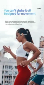 New Pro Air Bluetooth 5.3 Wireless Earphones with Neck Hook – Secure, High-QualiEnjoy crystal-clear sound and a secure fit with the - Image 2