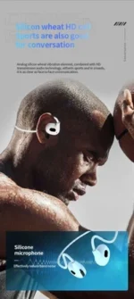 New Pro Air Bluetooth 5.3 Wireless Earphones with Neck Hook – Secure, High-QualiEnjoy crystal-clear sound and a secure fit with the - Image 3