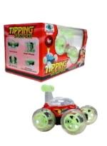 Tipping Stunt Car No.9802 – 360° Rotating Remote-Controlled Car | 4 Colors, Rechargeable RC Toy