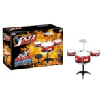 AZZ Drum Set – Future Rock Star | Kids’ Musical Toy Drum Kit | Includes Sticks & Rocket Design | 39.5 x 28 x 14.2 cm | Ages 3+