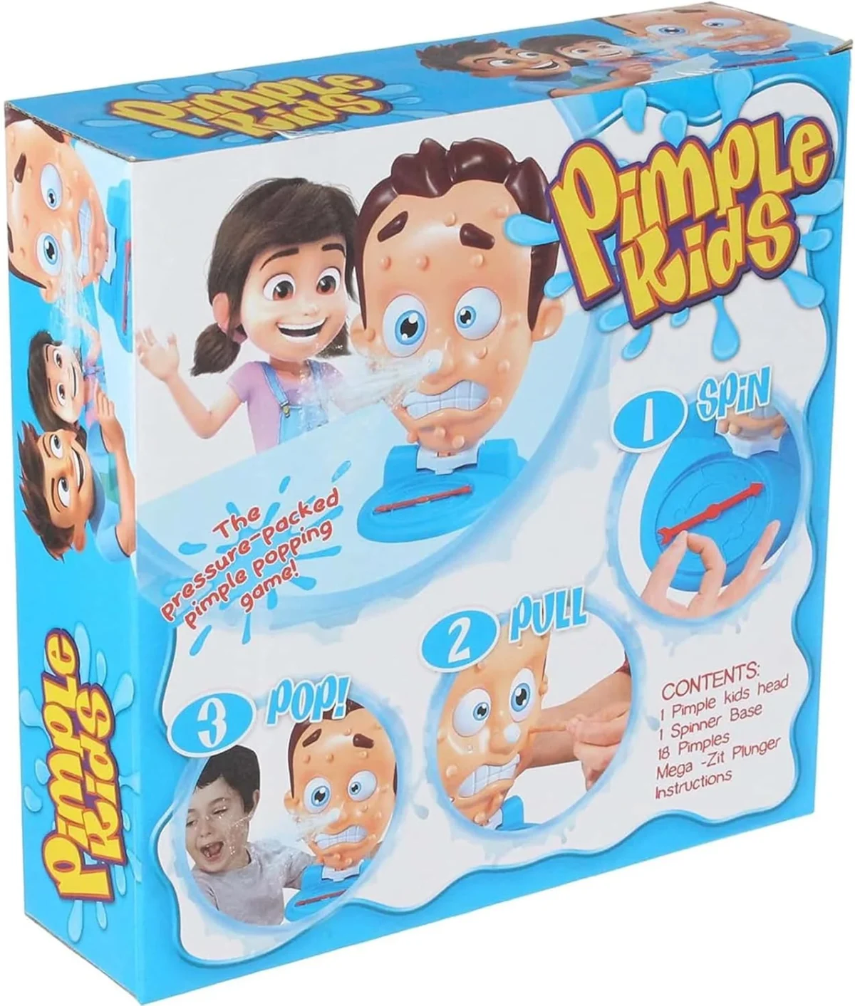 Pimple Kids Game | Pressure-Packed Popping Fun with Spinner Base & Mega-Zit Plunger | Hilarious Game for Kids & Parties - Image 1