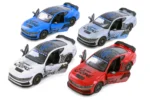 KiNSMART 2024 Ford Mustang Dark Horse Livery Edition | 1:38 Scale Die-Cast Metal Model Car | Pull-Back Action, Openable Doors – KT5455DF (EOS Series)