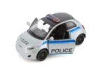 KiNSMART FIAT 500e Police & Firefighter Rescue Edition | 1:28 Scale Die-Cast Metal Model Car | Pull-Back Action, Openable Doors – KTS440DPR (EOS Series) - Image 3