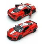 KiNSMART 2021 Corvette Livery Edition | 1:36 Scale Die-Cast Metal Model Car | Pull-Back Action, Openable Doors – KT5432DF (EOS Series, 1x12) - Image 2