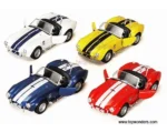 KiNSMART 1965 Shelby Cobra 427 S/C | 1:32 Scale Die-Cast Metal Model Car | Pull-Back Action, Openable Doors – KT5322D (EOS Series, 1x12) - Image 4