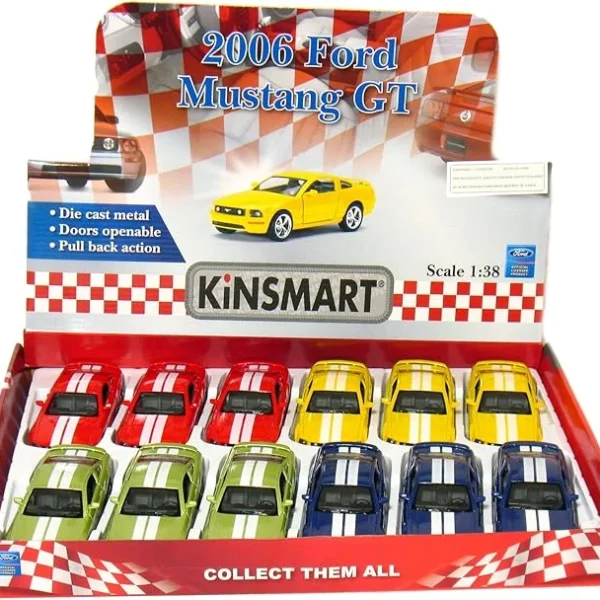 KiNSMART 2006 Ford GT | 1:36 Scale Die-Cast Metal Model Car | Pull-Back Action, Openable Doors – KT5092D EOS