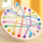 WINNLE Bouncing Puzzle Game – Play Checkers Strategy Game for Kids & Adults, Fun Family Board Game - Image 4
