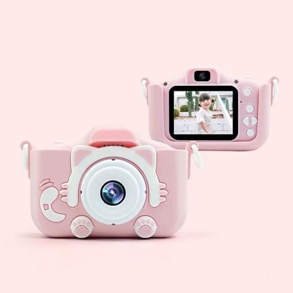 HD Kids Digital Camera - Portable Selfie Camera with Silicone Cover, 32