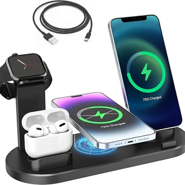 6-in-1 Wireless Charger – All-in-One Charging Station for Your Devices