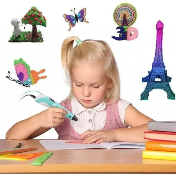 MYNT3D Super 3D Pen with 10-Color ABS Filament Refills – Create 3D Art, Draw in Air, and Bring Ideas to Life