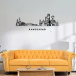 Ahemdabad, India - Skyline Acrylic Wall Art - Home Decal - Indian National Day - Image 3