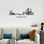 Ahemdabad, India - Skyline Acrylic Wall Art - Home Decal - Indian National Day - Image 2