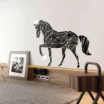 Large Acrylic Horse Mirror Wall Art - Image 4