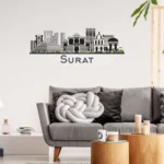Surat, India - Skyline Wall Art - Home Decal - Indian National Day - Image 3