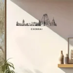 Chennai, India - Skyline Wall Art - Home Decal - Indian National Day - Image 2