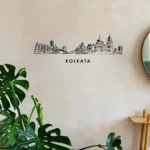 Kolkata, India - Skyline Wall Art - Home Decal - Indian National Day