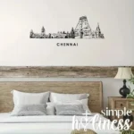Chennai, India - Skyline Wall Art - Home Decal - Indian National Day - Image 3