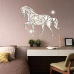 Large Acrylic Horse Mirror Wall Art - Image 3